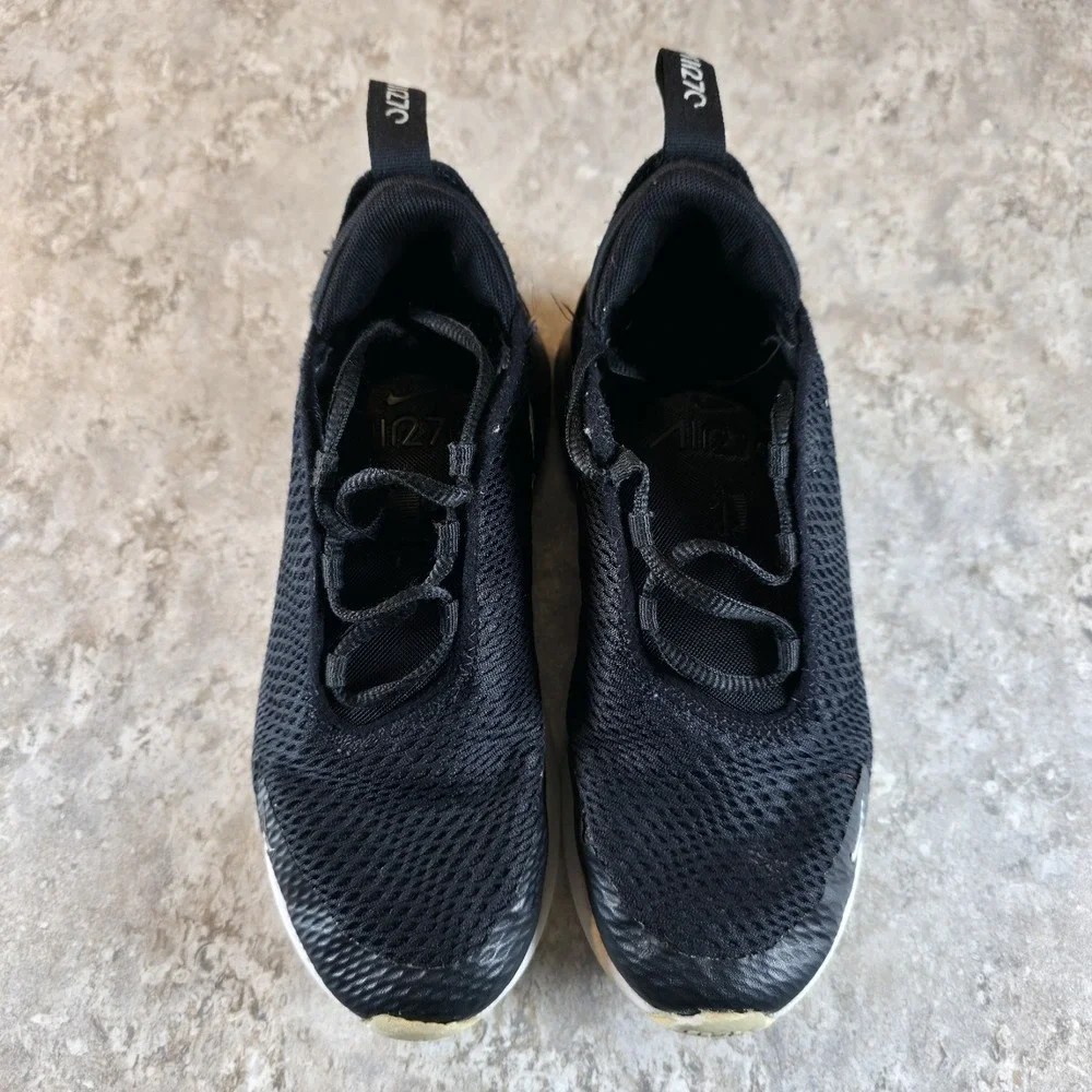 Nike Air Max 270 PS Black White Comfort Casual Sneakers Youth Kids Size 2 Y